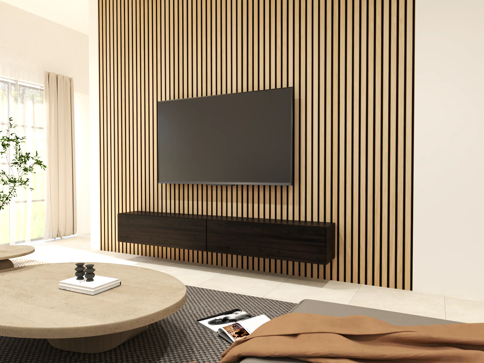 Acoustic Slat Panel - Natural Oak - Image 5